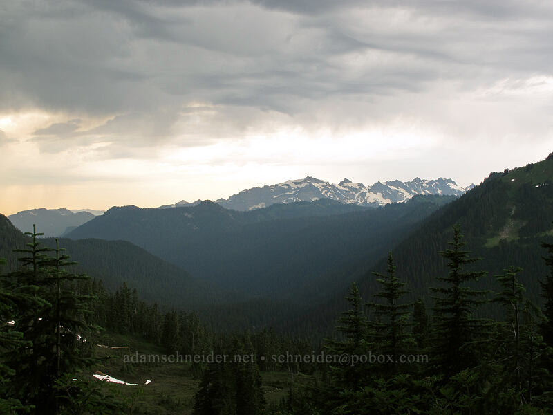 storms over Monte Cristo Peak [Pacific Crest Trail, Henry M. Jackson Wilderness, Snohomish County, Washington]