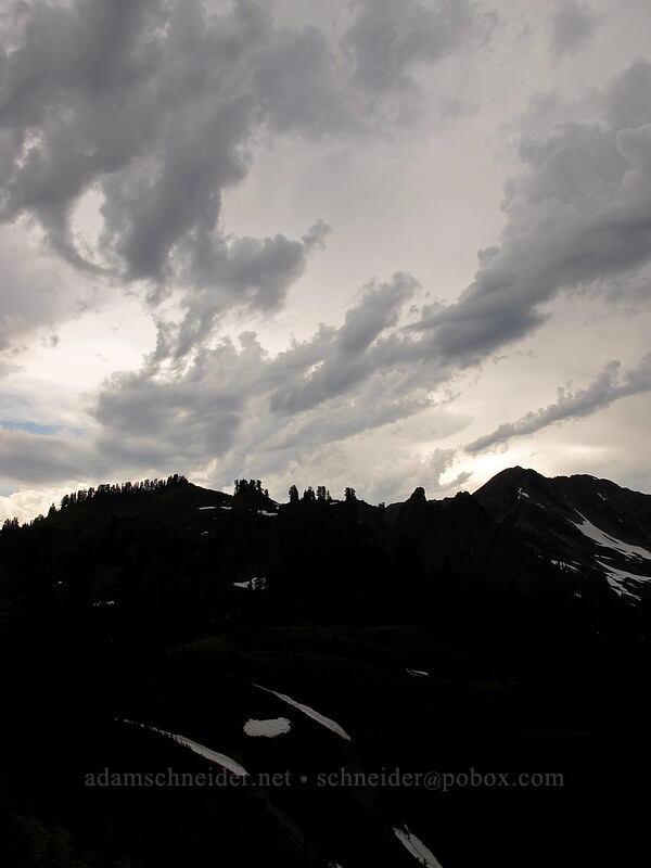 ragged clouds [Pacific Crest Trail, Henry M. Jackson Wilderness, Snohomish County, Washington]