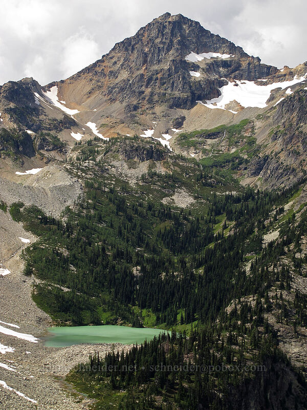 Black Peak & Lewis Lake [Maple Pass Trail, Okanogan-Wenatchee National Forest, Skagit County, Washington]