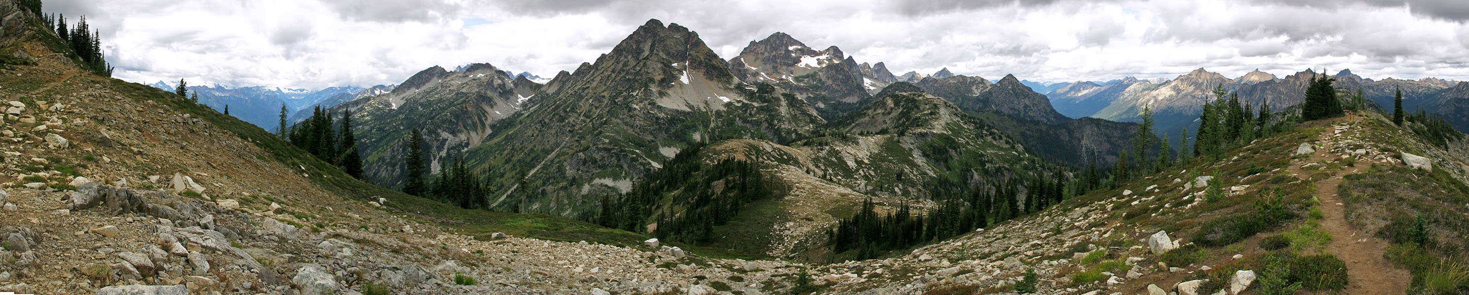 Maple Pass panorama [Maple Pass Trail, North Cascades National Park, Chelan County, Washington]
