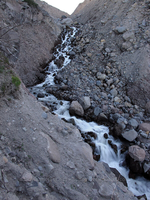 cascades on Eliot Creek [Old Timberline Trail, Mt. Hood Wilderness, Hood River County, Oregon]