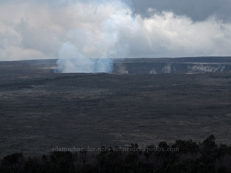 gases rising from Halema'uma'u Crater [Volcano House, Hawaii Volcanoes National Park, Big Island, Hawaii]