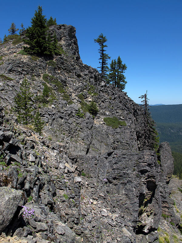 cliffs [Tom Dick & Harry Mountain, Salmon-Huckleberry Wilderness, Clackamas County, Oregon]