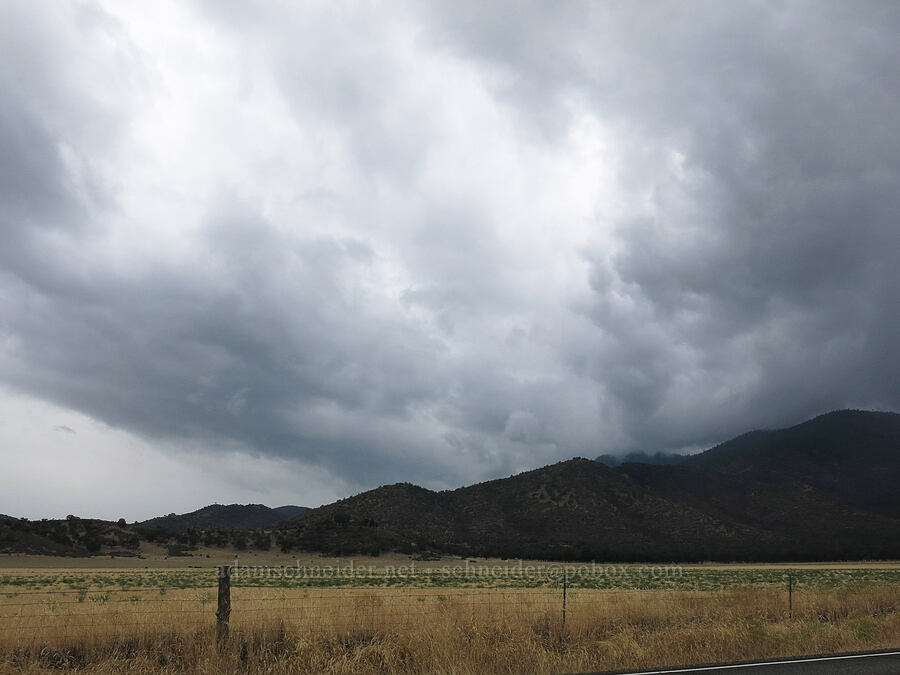 rain clouds [Old Highway 99, Siskiyou County, California]