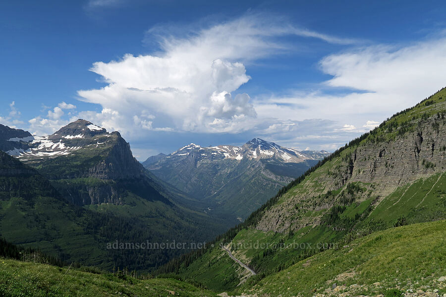 approaching thunderstorms [Highline Trail, Glacier National Park, Flathead County, Montana]