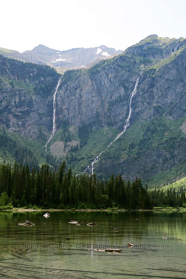 Avalanche Basin Falls & Sperry Glacier Falls [Avalanche Lake Trail, Glacier National Park, Flathead County, Montana]