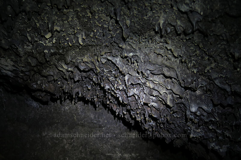 lava stalactites [Sawyer's Caves, Willamette National Forest, Linn County, Oregon]