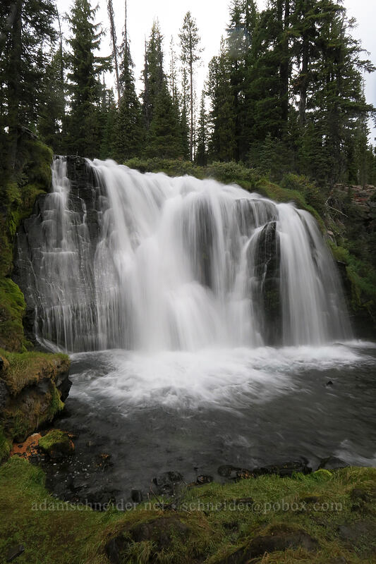 Fall Creek Falls [Green Lakes Trail, Three Sisters Wilderness, Deschutes County, Oregon]