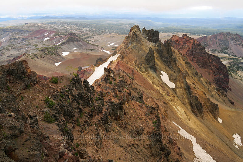 Broken Top's east ridge [Broken Top summit, Three Sisters Wilderness, Deschutes County, Oregon]