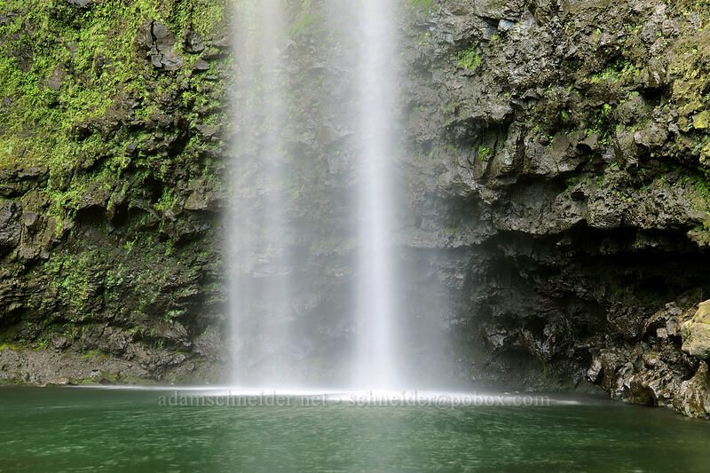 bottom of Hanakapi'ai Falls [Hanakapi'ai Falls Trail, Na Pali Coast State Park, Kaua'i, Hawaii]