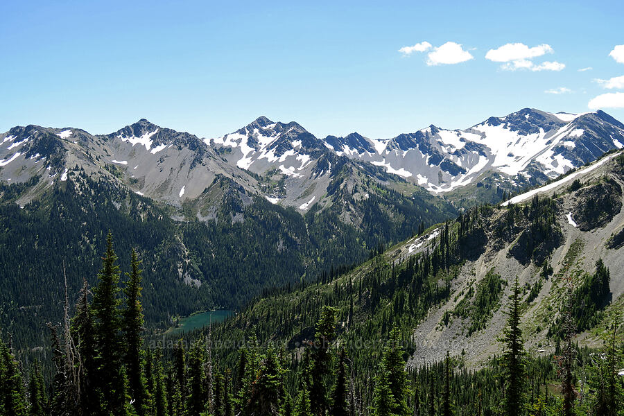 Grand Lake & Grand Valley [Grand Pass Trail, Olympic National Park, Clallam County, Washington]