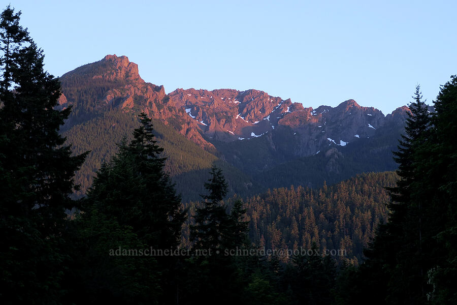Mount Angeles at sunset [Hurricane Ridge Road, Olympic National Park, Clallam County, Washington]
