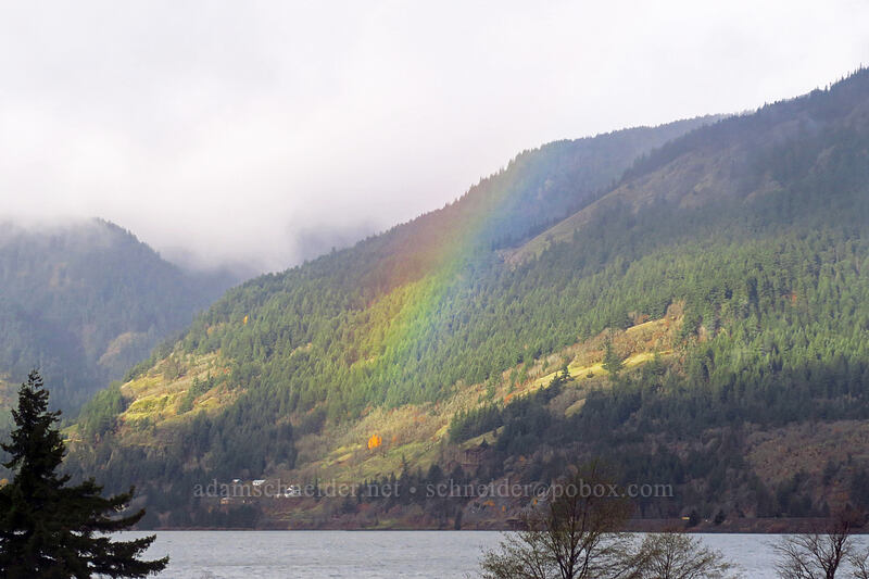 rainbow [Mitchell Point Overlook, Hood River County, Oregon]