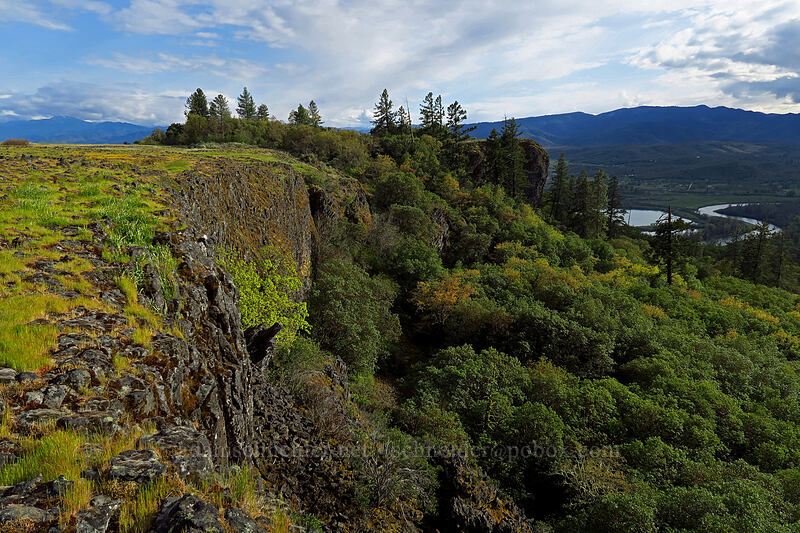 basalt cliffs [Lower Table Rock, Jackson County, Oregon]