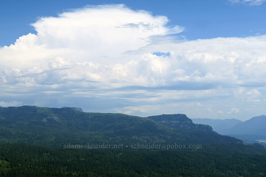 distant storm clouds [Arrow Point, Gifford Pinchot National Forest, Skamania County, Washington]
