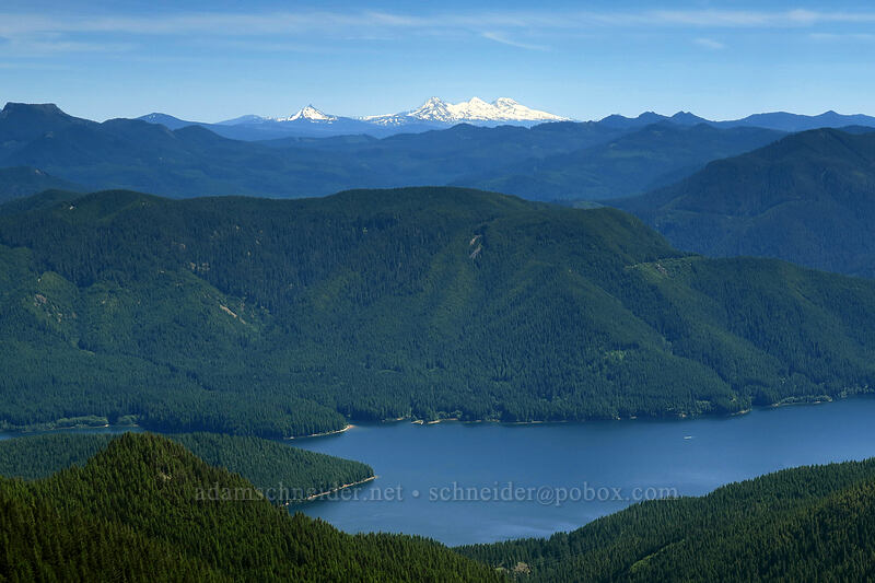 Mt. Washington, Three Sisters, & Detroit Lake [Dome Rock, Willamette National Forest, Marion County, Oregon]