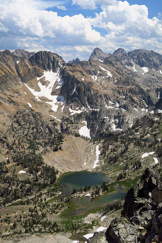 view to the southeast [Alpine Peak, Sawtooth Wilderness, Custer County, Idaho]