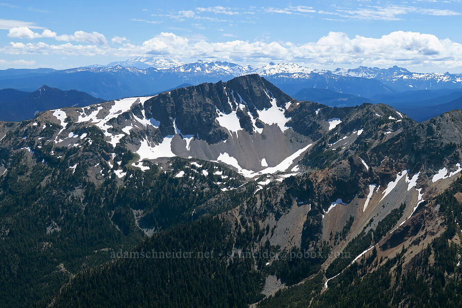 Bismarck Peak & Goat Rocks [Mt. Aix summit, William O. Douglas Wilderness, Yakima County, Washington]