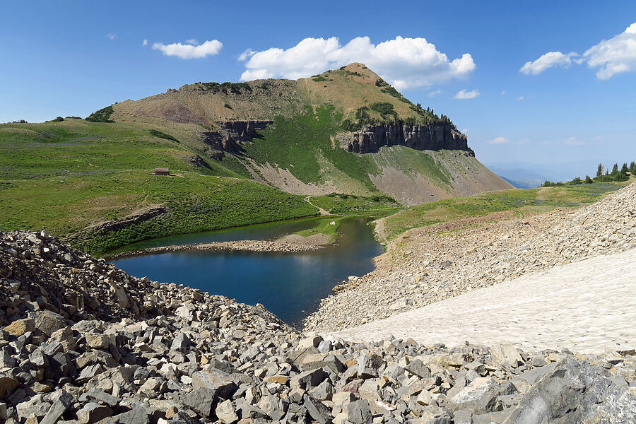 Emerald Lake & Roberts Horn [below Mt. Timpanogos, Mount Timpanogos Wilderness, Utah County, Utah]