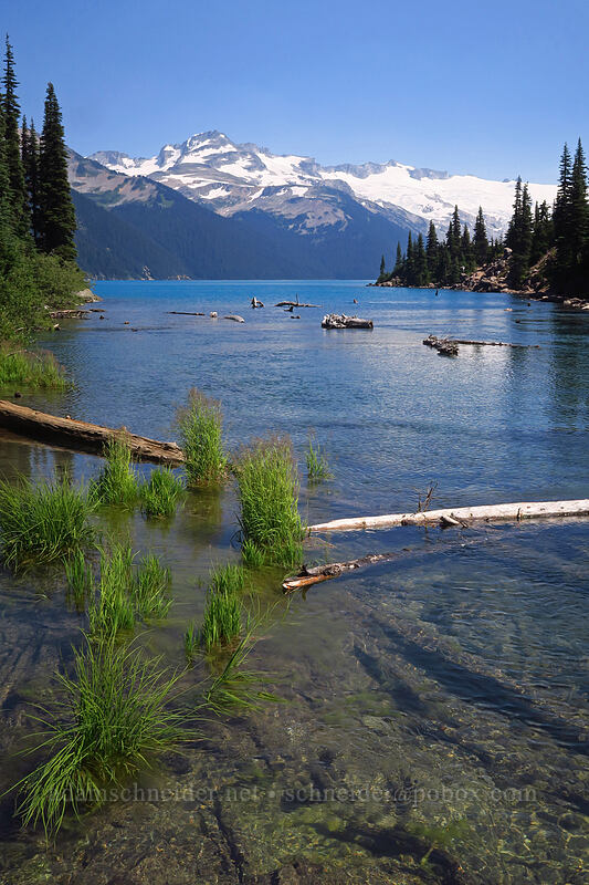 Garibaldi Lake's outlet bay [Garibaldi Lake Trail, Garibaldi Provincial Park, British Columbia, Canada]