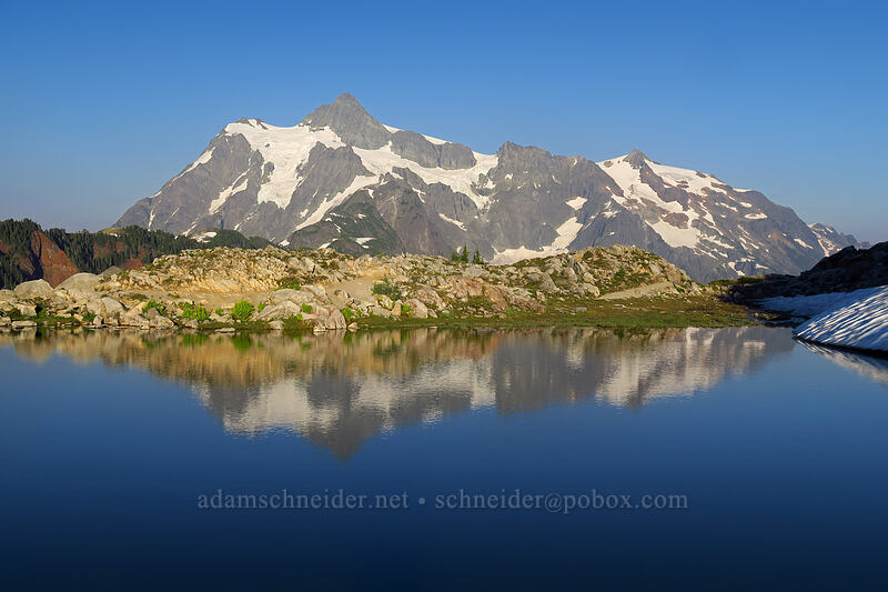 Mt. Shuksan, reflected [Artist Ridge Trail, Mount Baker-Snoqualmie National Forest, Whatcom County, Washington]