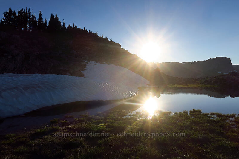 double sunset [Artist Ridge Trail, Mount Baker-Snoqualmie National Forest, Whatcom County, Washington]