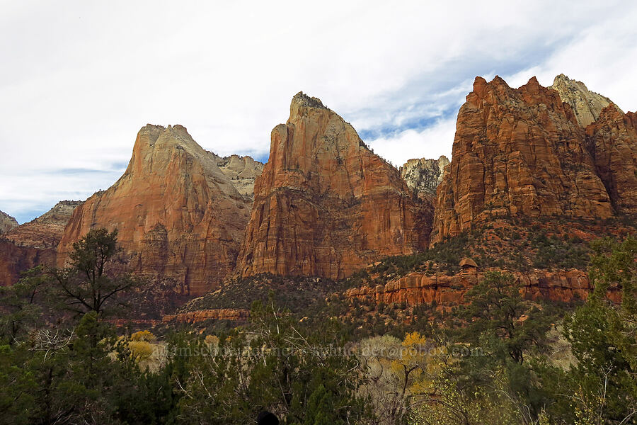 Court of the Patriarchs [Zion Canyon Scenic Drive, Zion National Park, Washington County, Utah]