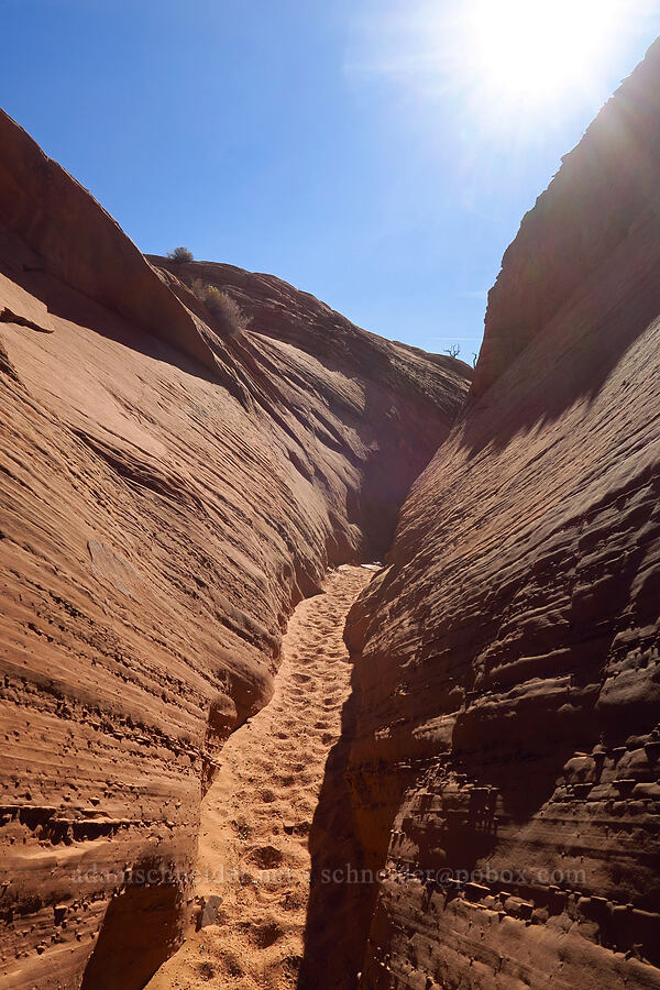north end of Spooky Canyon [Spooky Slot Canyon, Grand Staircase-Escalante National Monument, Kane County, Utah]