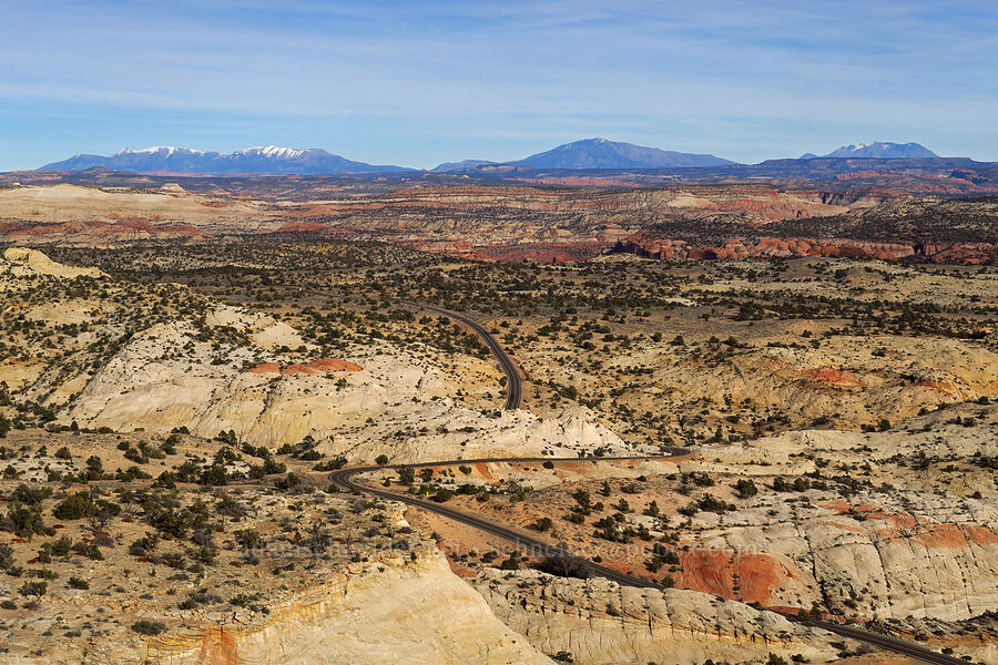 Henry Mountains [Head of the Rocks Overlook, Grand Staircase-Escalante National Monument, Garfield County, Utah]