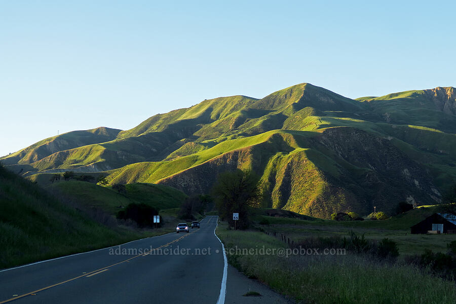 green hills [California SR-25, San Benito County, California]