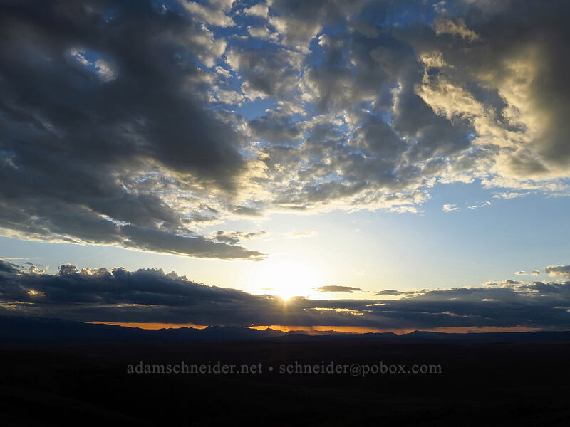 sunset [Monument Hill, Grant County, Washington]