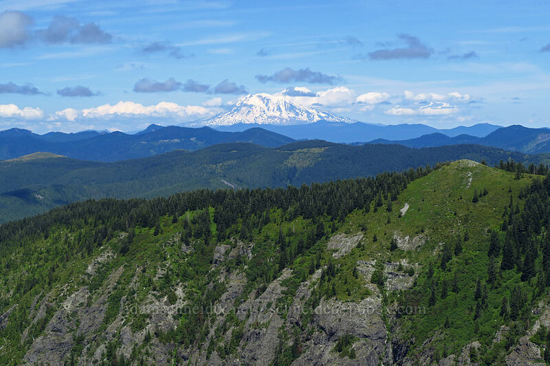 Mount Adams & Starway Ridge [Ed's Trail, Gifford Pinchot National Forest, Skamania County, Washington]