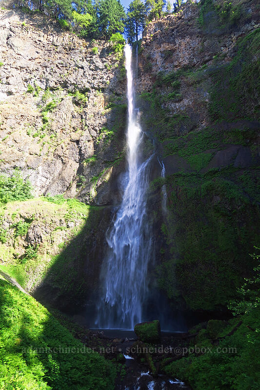 Upper Multnomah Falls [Multnomah Falls Trail, Mt. Hood National Forest, Multnomah County, Oregon]
