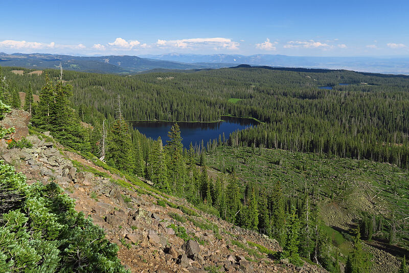 view to the southeast [Crag Crest Trail, Grand Mesa National Forest, Delta County, Colorado]