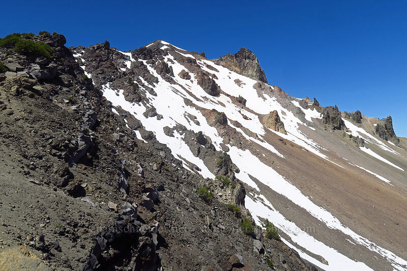 summit ridge [Mt. McLoughlin Trail, Sky Lakes Wilderness, Jackson County, Oregon]