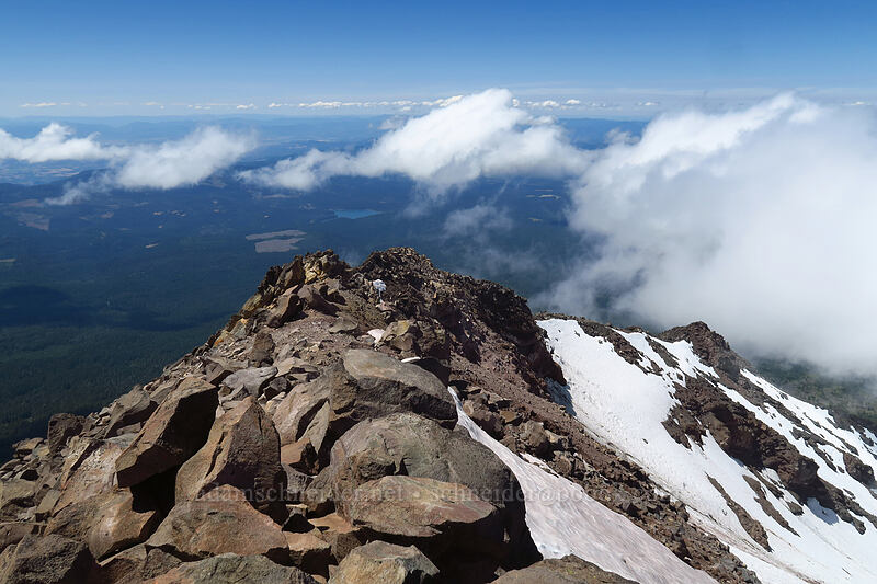 northwest ridge [Mt. McLoughlin summit, Sky Lakes Wilderness, Jackson County, Oregon]