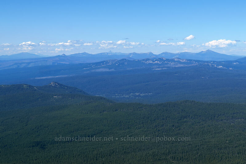 view north toward Crater Lake [Mt. McLoughlin Trail, Sky Lakes Wilderness, Jackson County, Oregon]