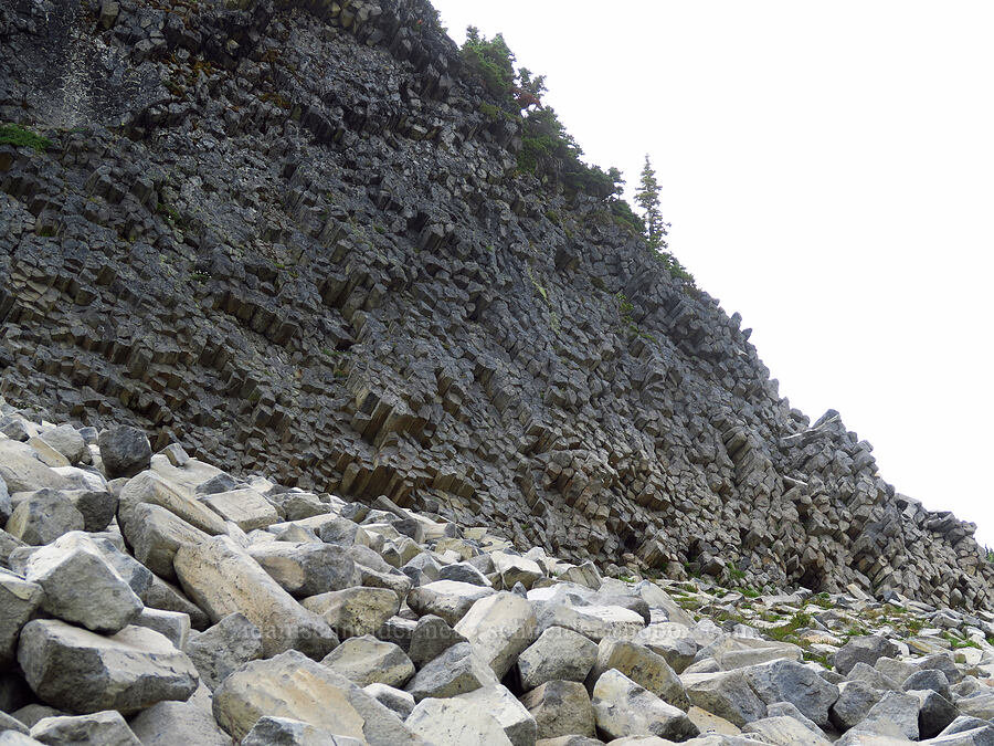 columnar basalt [Pacific Crest Trail, Goat Rocks Wilderness, Yakima County, Washington]