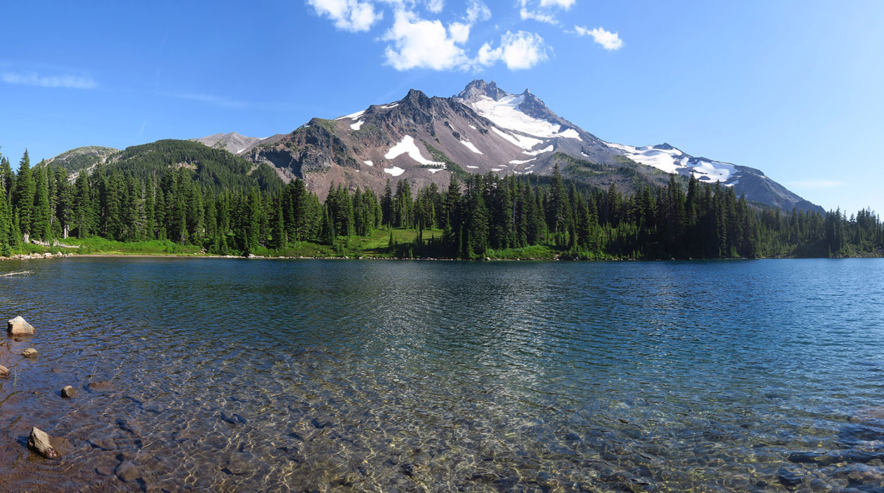 Mt. Jefferson & Scout Lake panorama [Jefferson Park, Mt. Jefferson Wilderness, Marion County, Oregon]