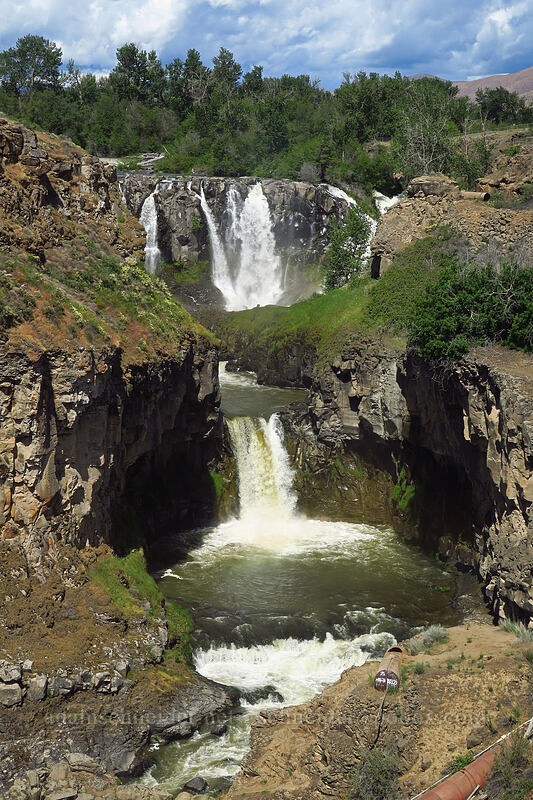 White River Falls & Celestial Falls [White River Falls State Park, Wasco County, Oregon]