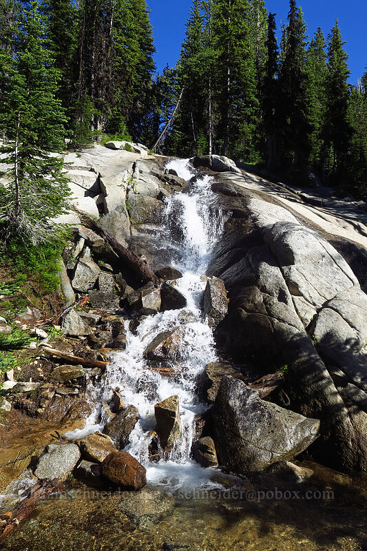granite waterfall [Hoffer Lakes Trail, Wallowa-Whitman National Forest, Baker County, Oregon]