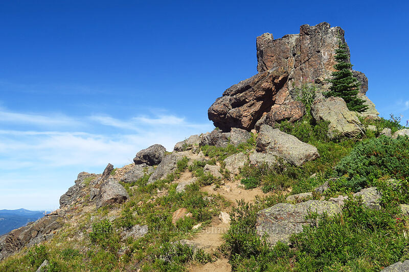 crag near the summit of Noble Knob [Noble Knob, Mt. Baker-Snoqualmie National Forest, Pierce County, Washington]