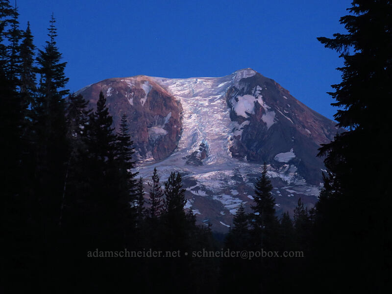 Mount Adams after sunset [Forest Road 2329, Gifford Pinchot National Forest, Skamania County, Washington]