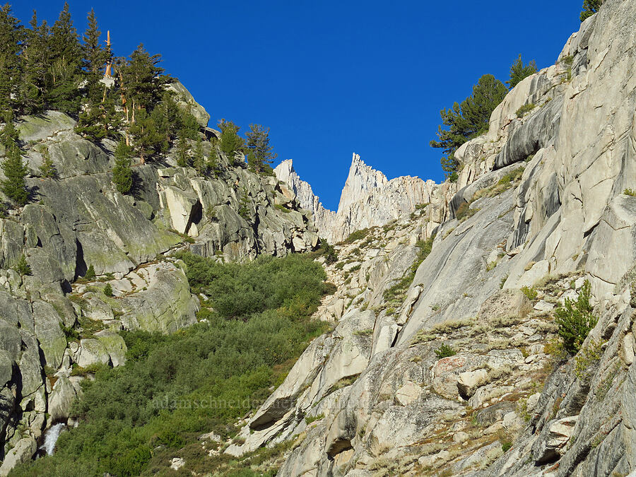 slope below Lower Boy Scout Lake [North Fork Lone Pine Creek Trail, John Muir Wilderness, Inyo County, California]