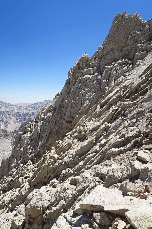 east face of Mt. Whitney [Mount Whitney Mountaineer's Route, John Muir Wilderness, Inyo County, California]
