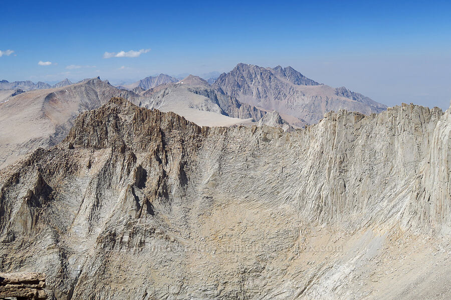 view to the north from The Notch [Mount Whitney Mountaineer's Route, John Muir Wilderness, Tulare County, California]
