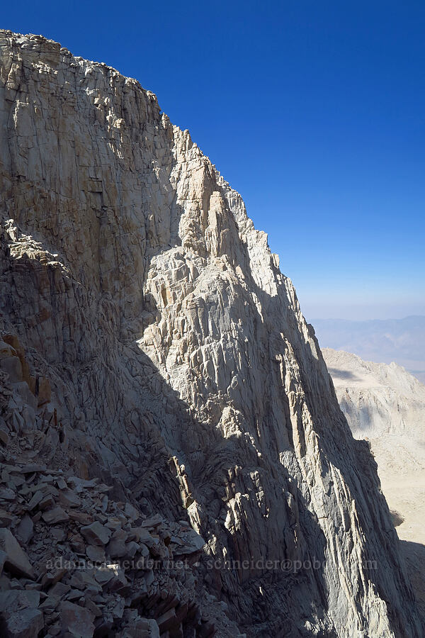 east face of Mt. Whitney [Mount Whitney Trail, Sequoia National Park, Tulare County, California]