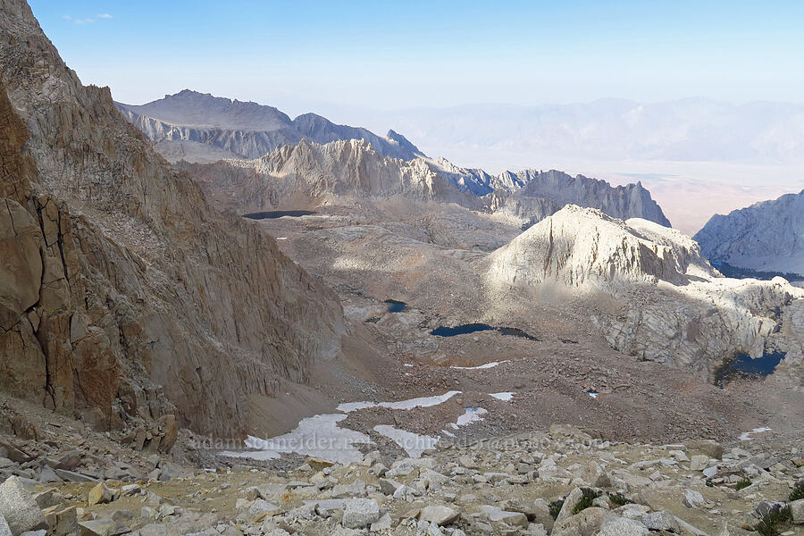 view to the north from Trail Crest [Mount Whitney Trail, John Muir Wilderness, Tulare County, California]
