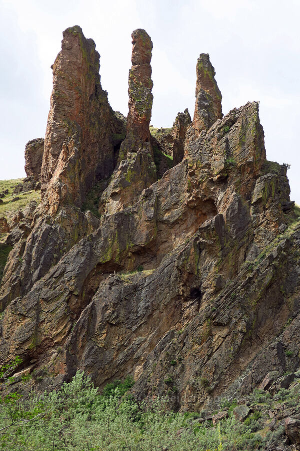 rock pinnacles [Succor Creek State Natural Area, Malheur County, Oregon]