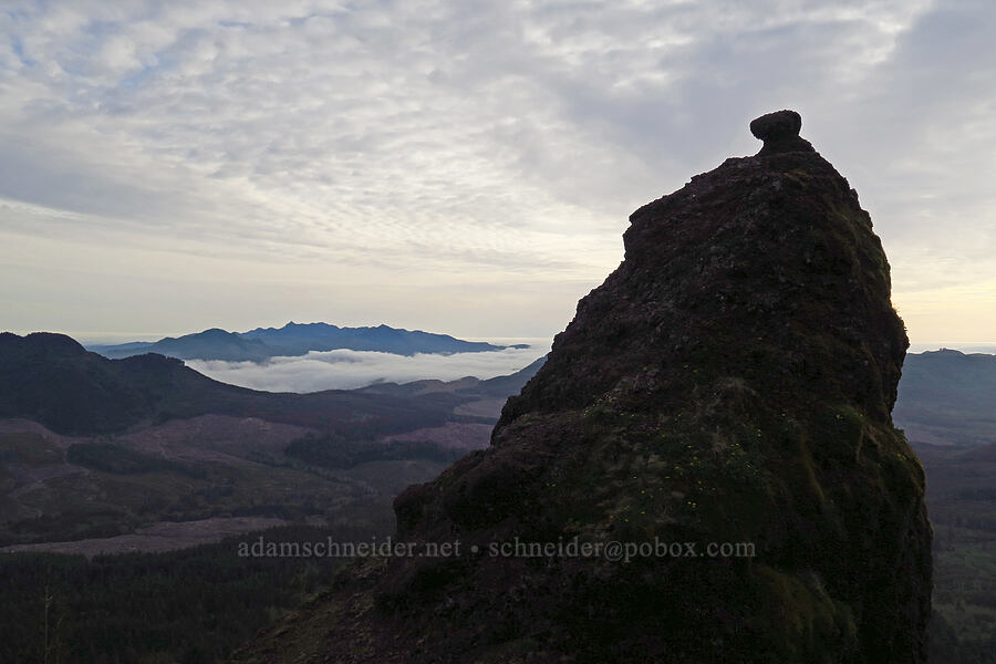 Topknot Rock & Onion Peak [Saddle Mountain, Clatsop County, Oregon]